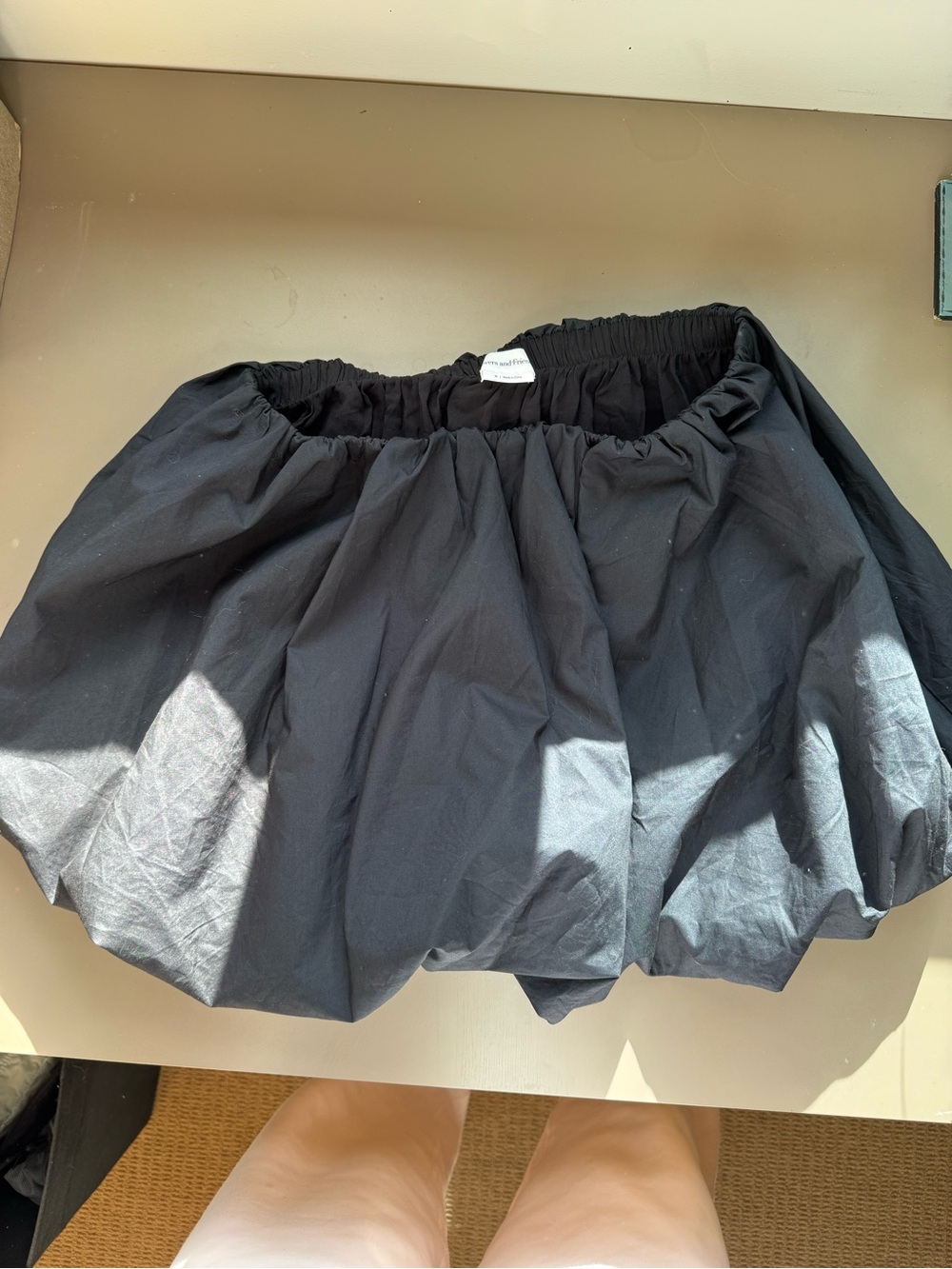 FRIENDS Black Bubble Skater Mini Skirt